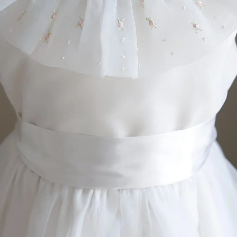 Satin Sash Flower Girl Special Occasion White or Ivory New
